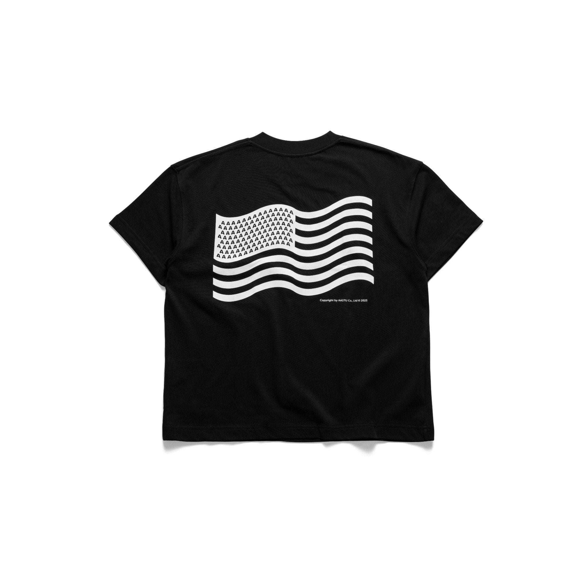  AASTU FLAG V2 TEE // BLACK 
