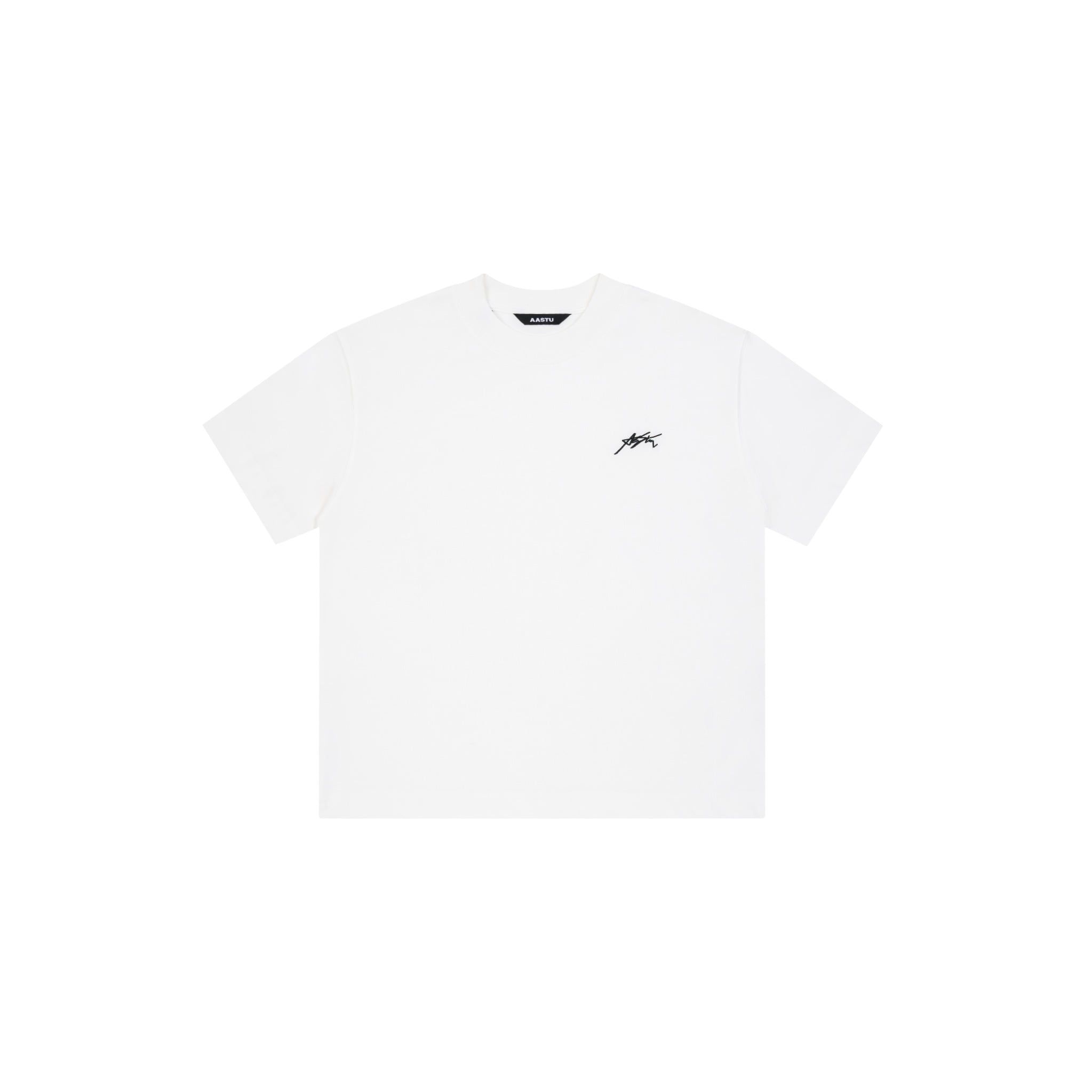  AA SIGNATURE LOGO TEE // WHITE 