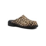  AA CLOG FUR LEATHER // LEOPARD 