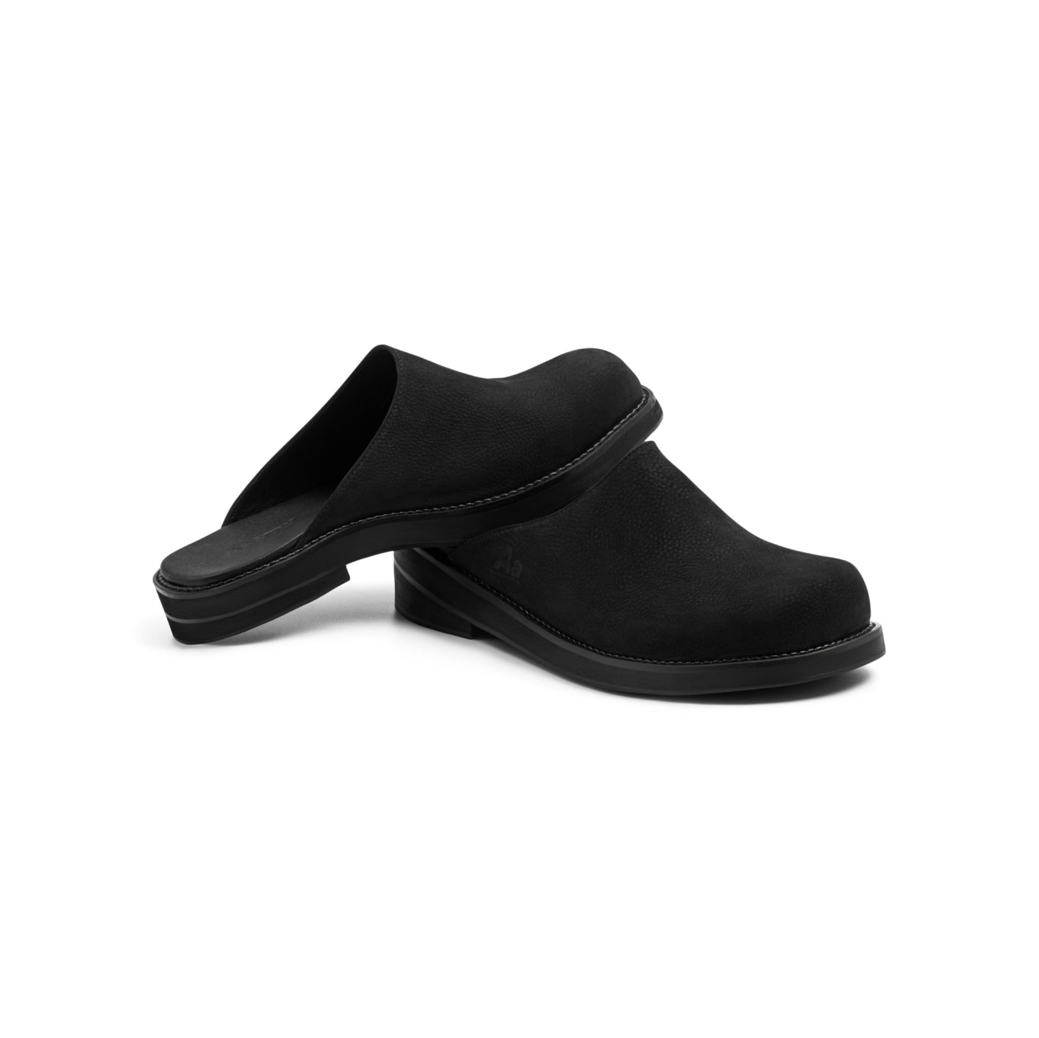 AA CLOG MILL LEATHER // BLACK 