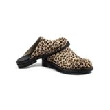  AA CLOG FUR LEATHER // LEOPARD 