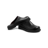  AA CLOG COW LEATHER // BLACK-RED 