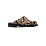  AA CLOG FUR LEATHER // LEOPARD 