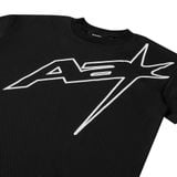  AA MESH RACING TEE // BLACK 