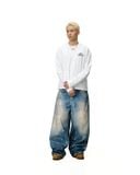  AA PRINTED WASHED JEAN // LIGHT BLUE 