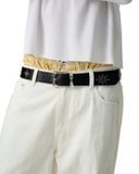  AA RIVET STUDDED LEATHER BELT // BLACK 