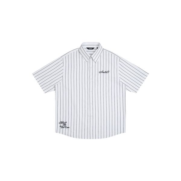  AA BOLDSTROKE LOGO SHIRT // BLACK STRIPES 
