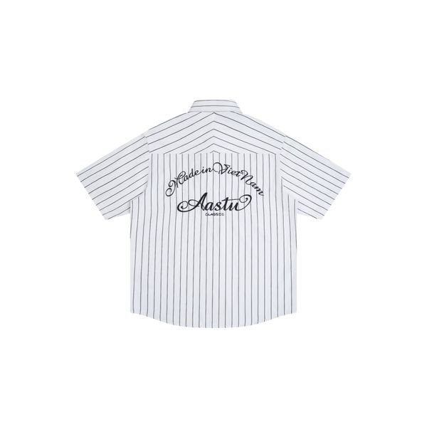 AA BOLDSTROKE LOGO SHIRT // BLACK STRIPES 