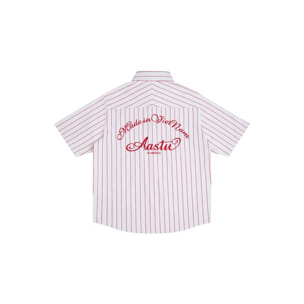  AA BOLDSTROKE LOGO SHIRT // RED STRIPES 