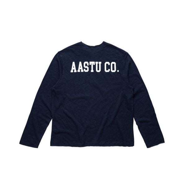  AASTU.CO SLUB LONG SLEEVE // NAVY 