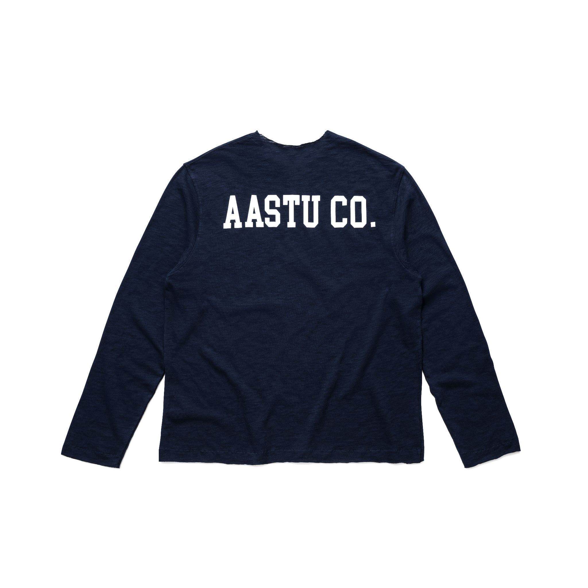  AASTU.CO SLUB LONG SLEEVE // NAVY 