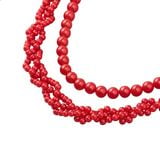  AA PEARL CHAIN RED // LONG 
