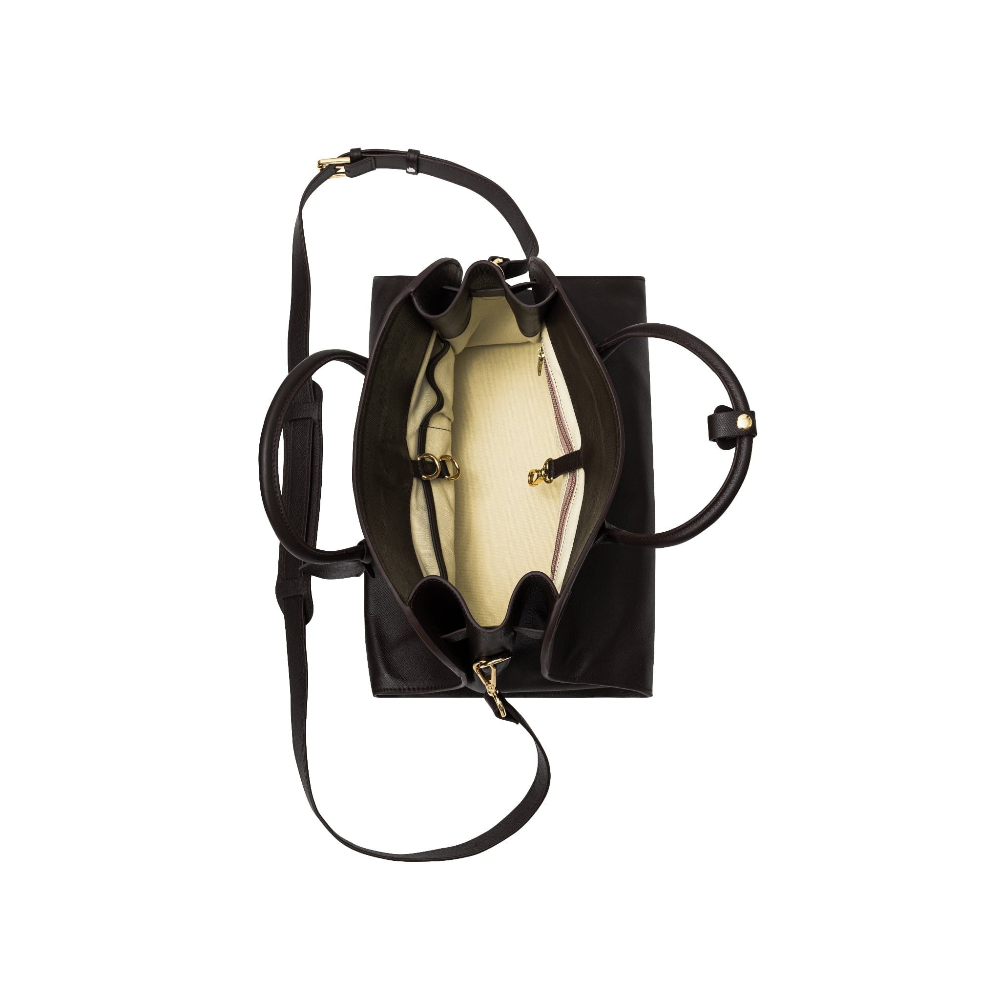  AASTU CARRYALL BAG // BROWN COW / GOLD 