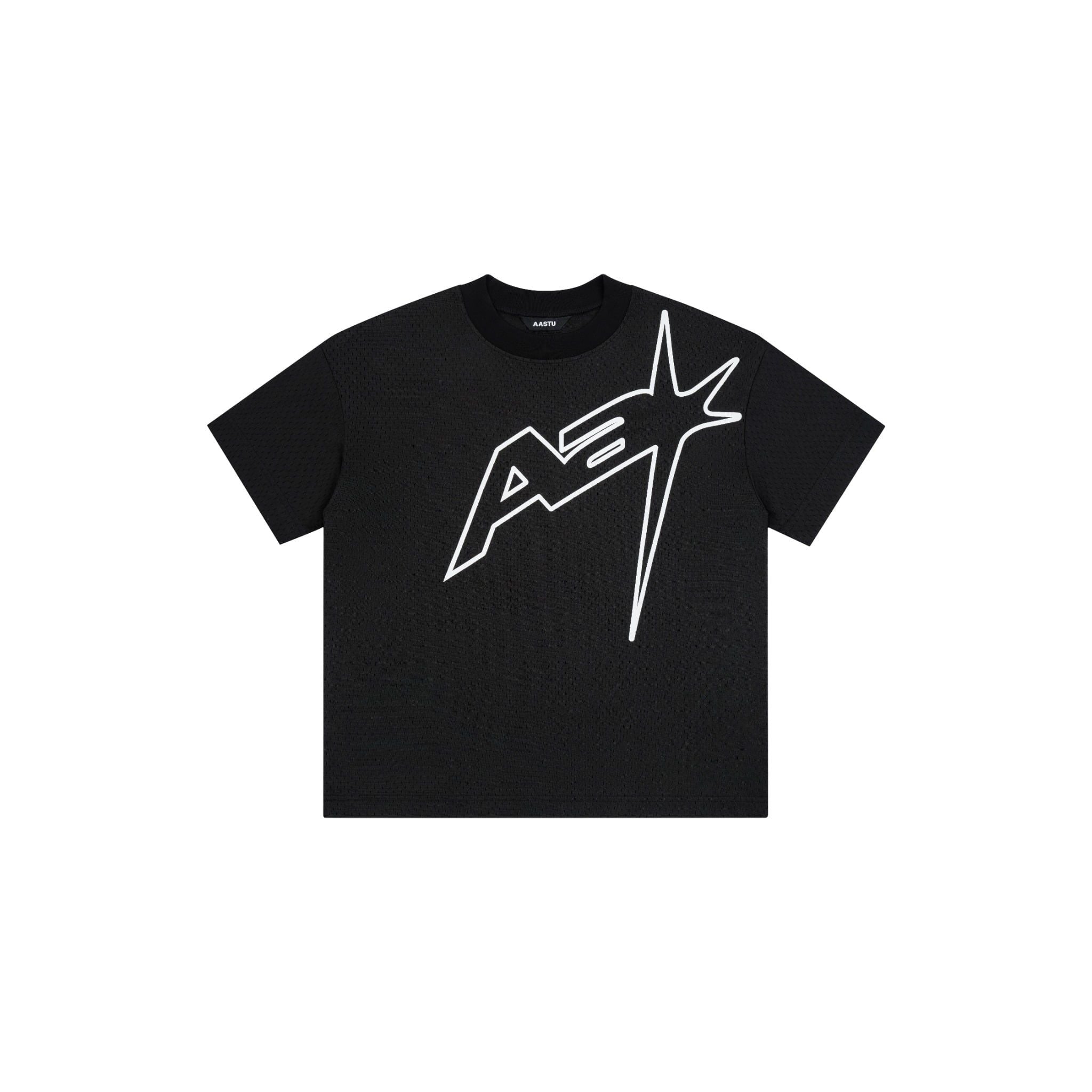  AA MESH RACING TEE // BLACK 
