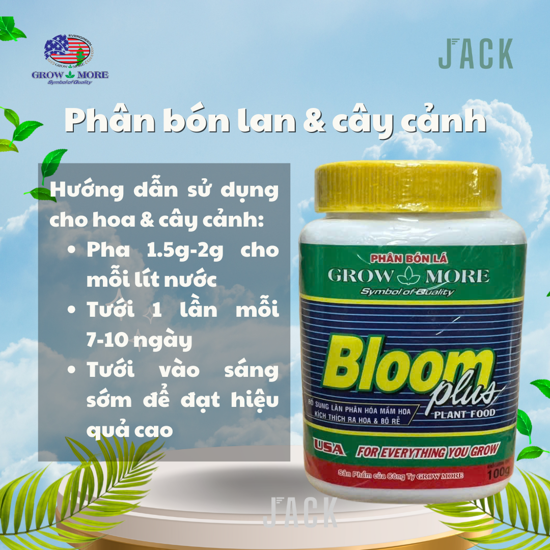  Phân bón siêu kích hoa cho lan và cây cảnh Bloom Growmore 