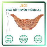 Chậu gỗ thuyền trồng lan và cây cảnh Jack thiết kế cao cấp 