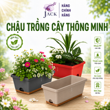  Bộ Chậu Chữ Nhật Monrovia — Chậu Nhựa PP Cao Cấp Trồng Cây Ban Công, Cửa Sổ 