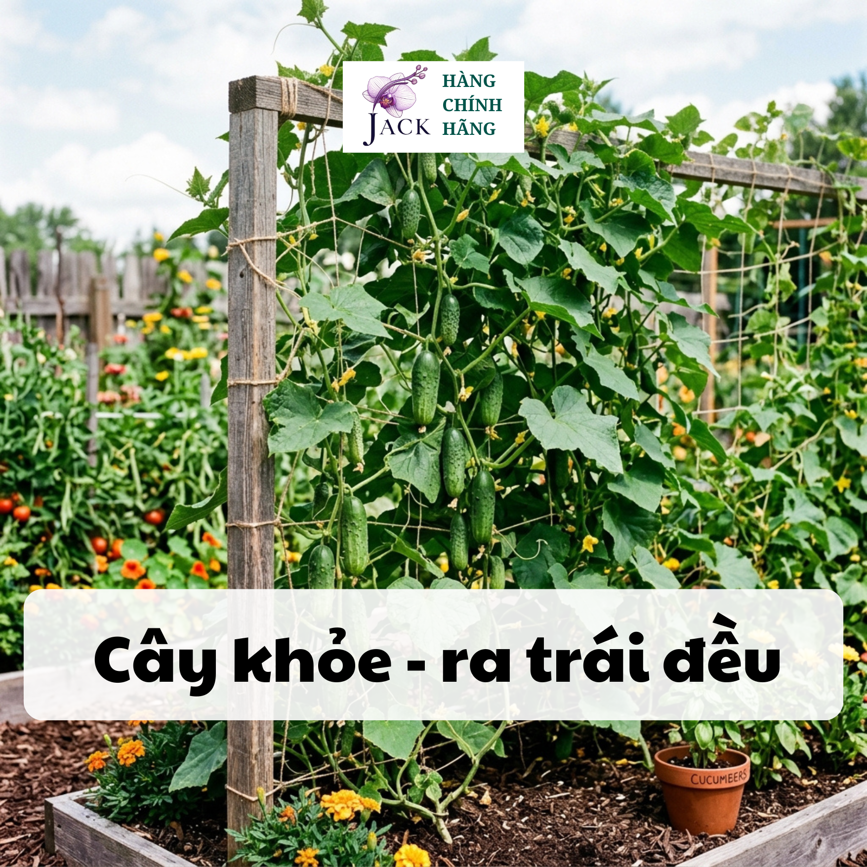  Phân bón tan chậm Rynan NPK 20-15-15 – Dinh dưỡng cân đối cho cây họ leo bầu bí, mướp, dưa leo 