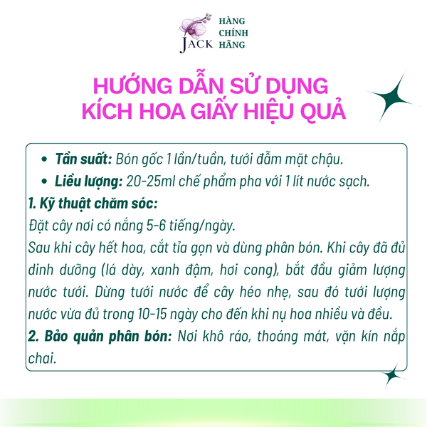  Phân bón kích hoa giấy DOCNEEM – Siết đọt, bật nụ nhanh, hoa dày màu đậm 