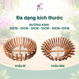 Combo 5 Chậu Gỗ Trồng Lan Hình Quả Bí và Hoa Sen Tuyệt Đẹp 