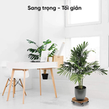  Đế gỗ lót chậu hình tròn có bánh xe Monrovia – Di chuyển chậu cây nhẹ nhàng, không trầy sàn 