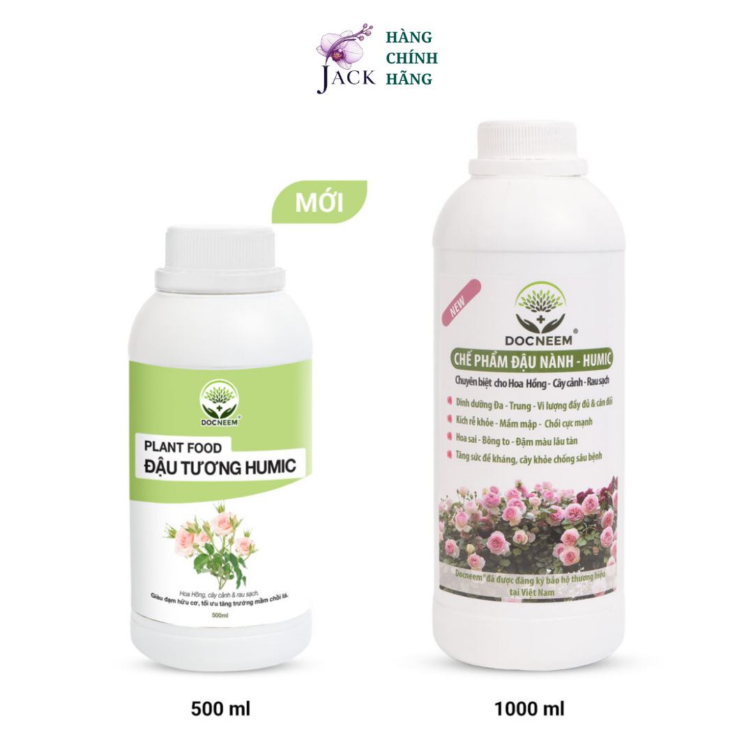  Phân bón đậu tương Humic DOCNEEM – Cho Hoa Hồng, Cây Cảnh và Rau Sạch 