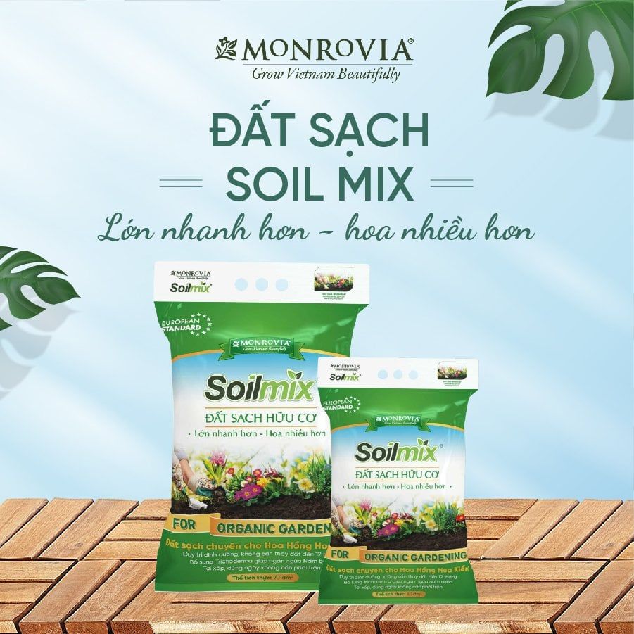  Đất trồng cây bổ sung nấm đối kháng, đá perlite MONROVIA 