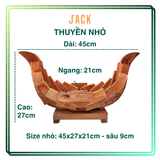  Chậu gỗ thuyền trồng lan và cây cảnh Jack thiết kế cao cấp 