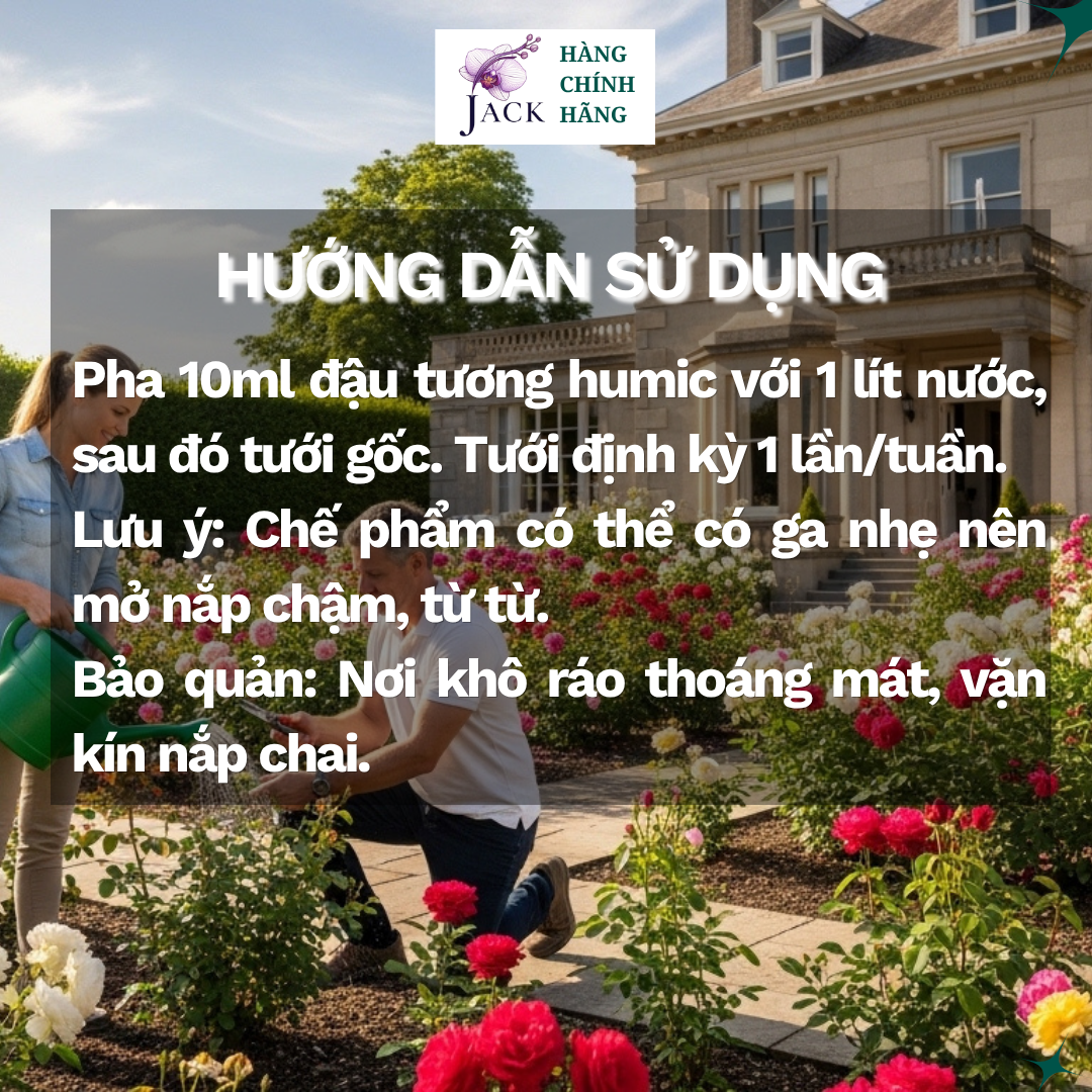  Phân bón đậu tương Humic DOCNEEM – Cho Hoa Hồng, Cây Cảnh và Rau Sạch 