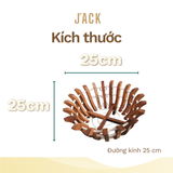  Chậu gỗ căm xe trồng lan Jack hình hoa sen cao cấp 