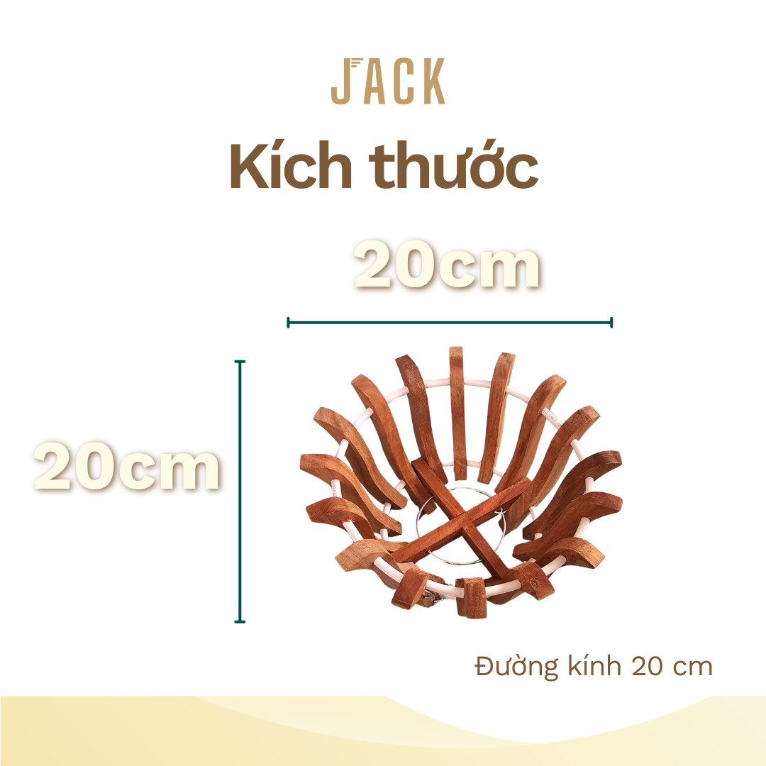  Chậu gỗ căm xe trồng lan Jack hình hoa sen cao cấp 