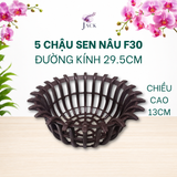  Chậu Nhựa Trồng Lan Hình Hoa Sen Jack - Nan Dày, Kèm Móc 