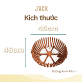  Chậu gỗ căm xe trồng lan Jack hình quả bí cao cấp 