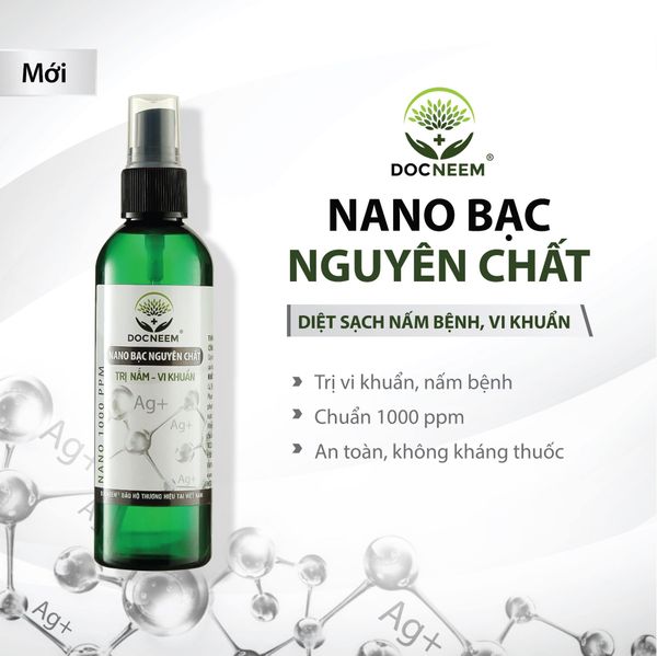 Nano bạc DOCNEEM phòng trị nấm, vi khuẩn hoa lan và hoa hồng 