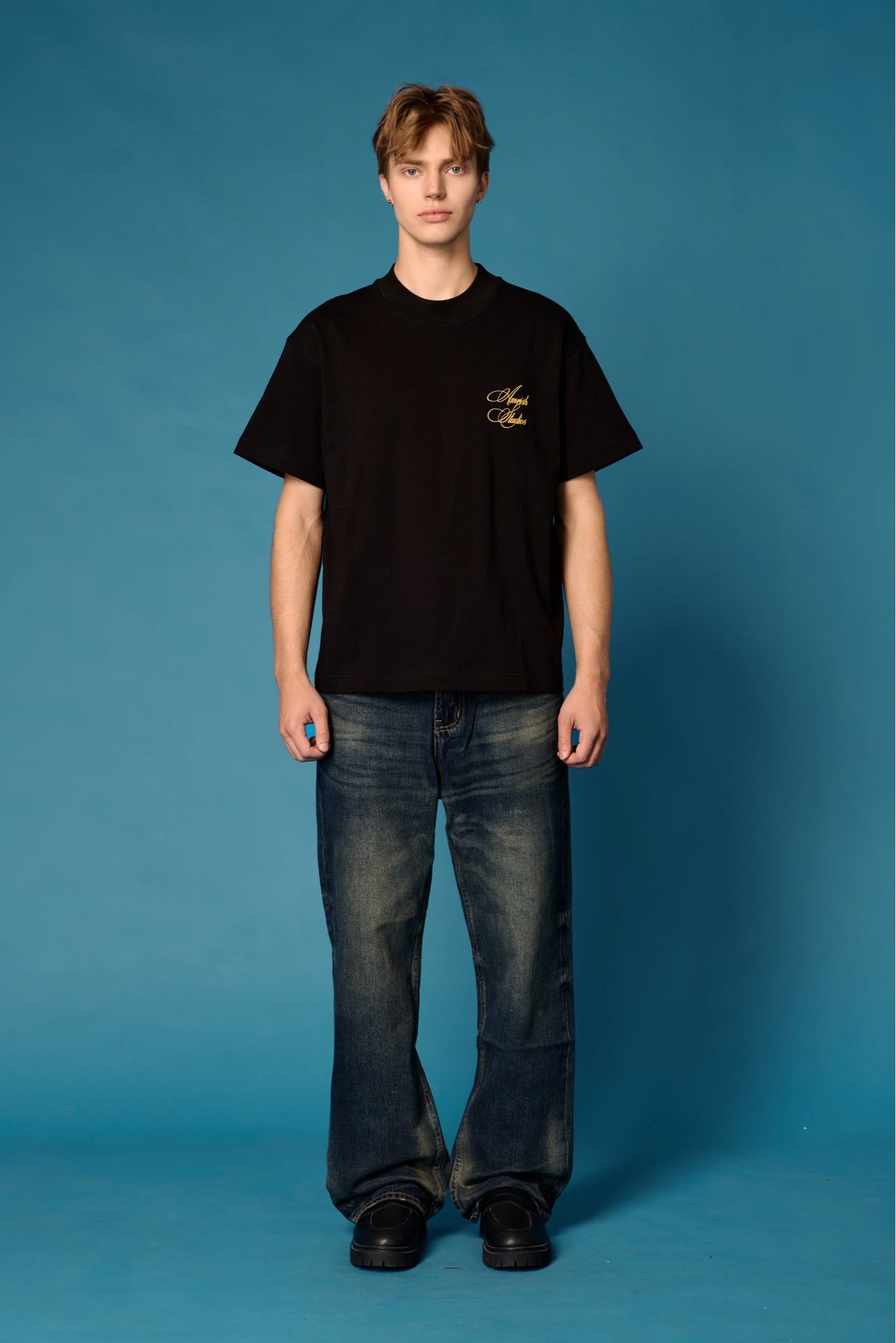  Straight Denim Baggy Jeans - Dusk Blue 
