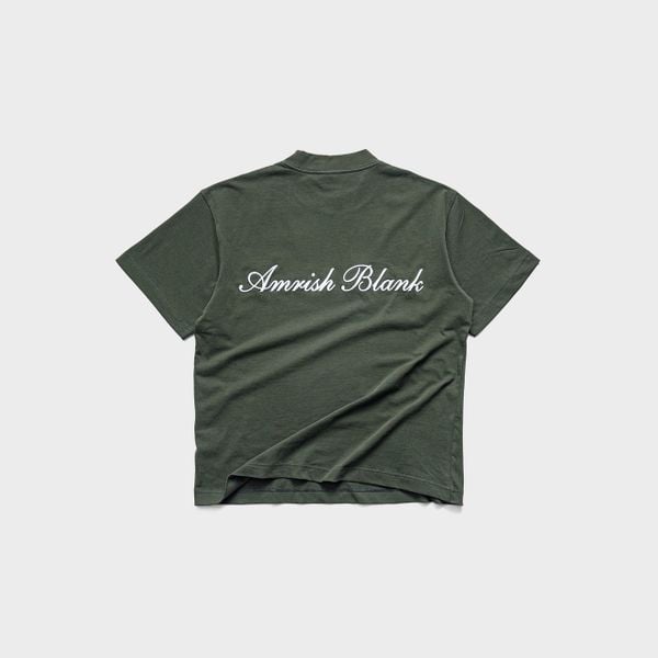  AMRISH BLANK OVERSIZE TSHIRT - OLIVE 