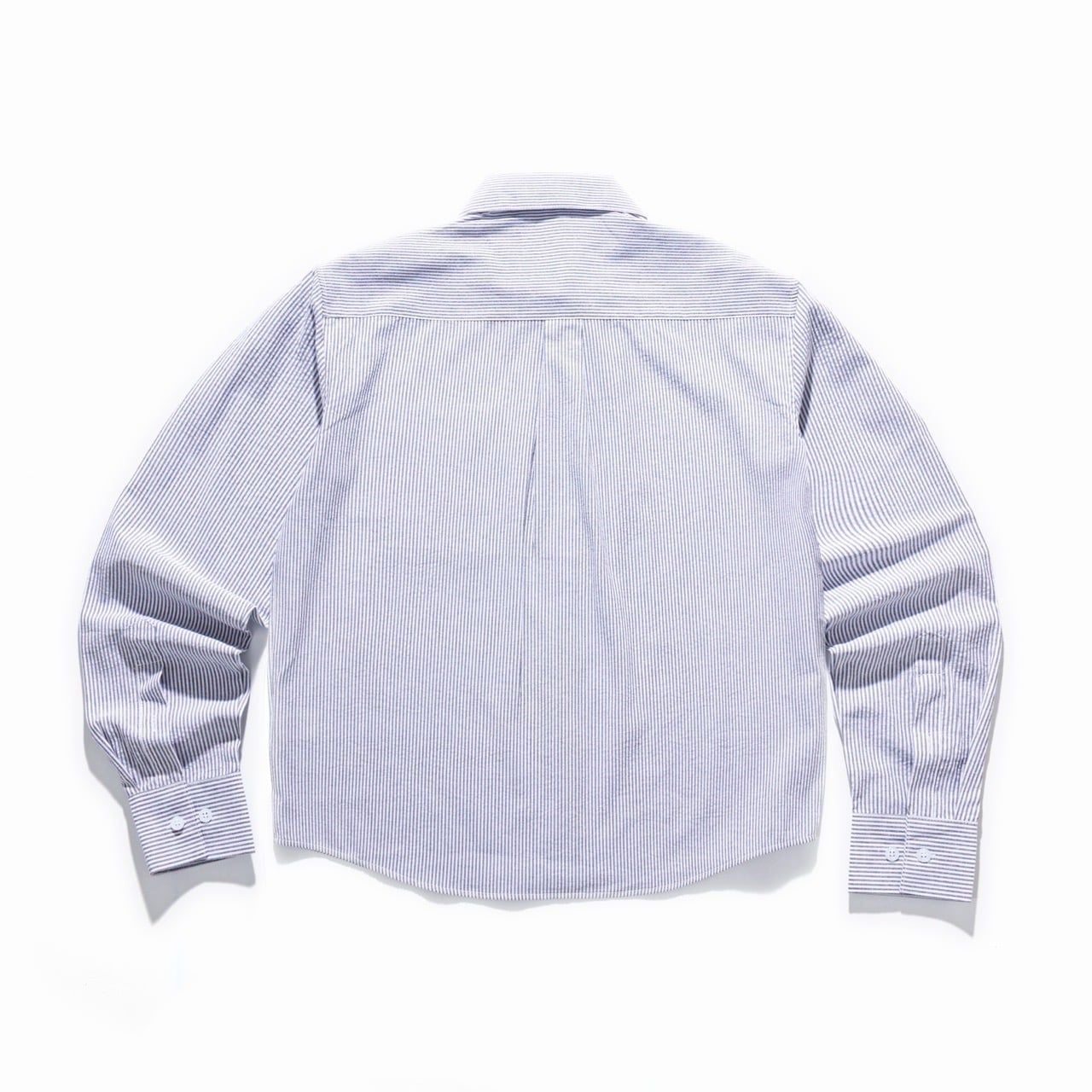  LINEN STRIPED SHIRT - GREY 