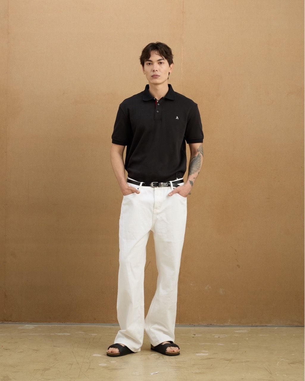  LUX CLASSIC POLO SHIRT - BLACK 