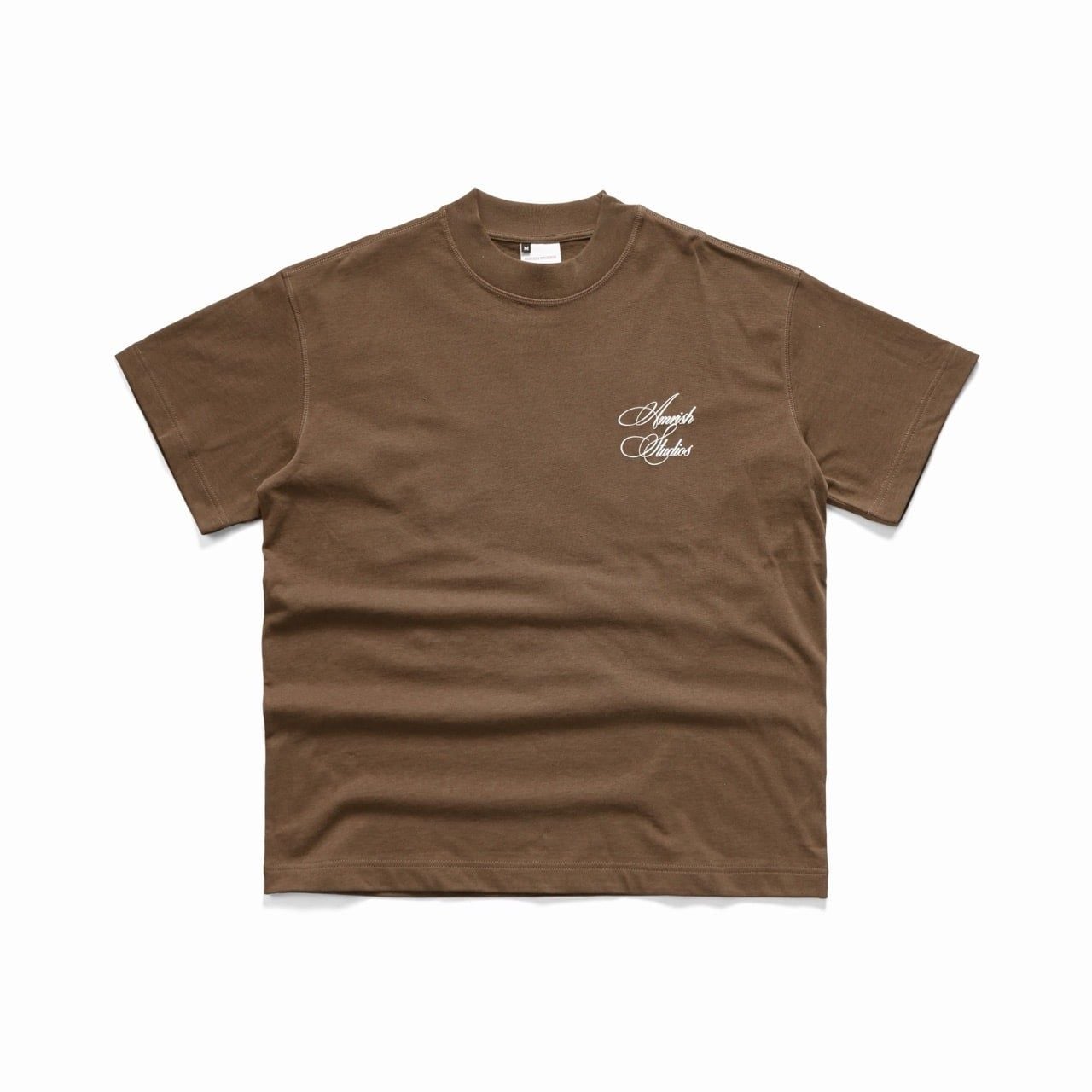 CHAIN STITCH EMBROIDERY TSHIRT  - TAUPE 