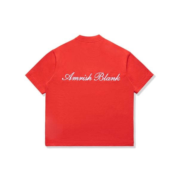  AMRISH BLANK OVERSIZE TSHIRT - RED 