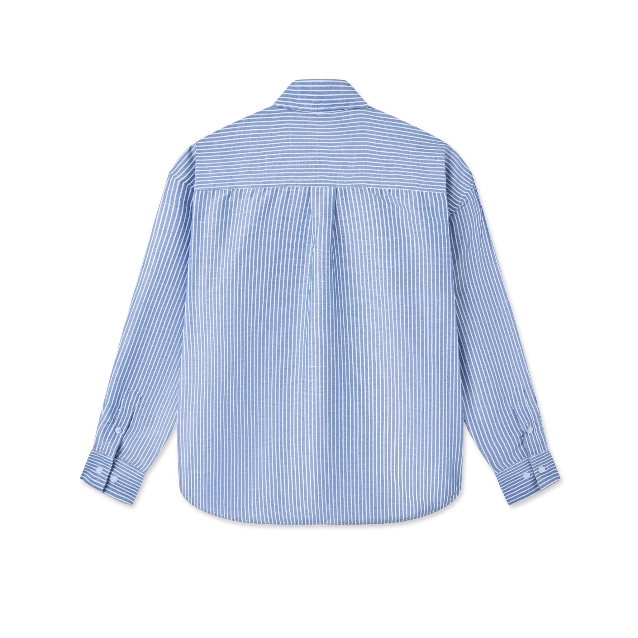  NOLAN STRIPED SHIRT - BLUE 