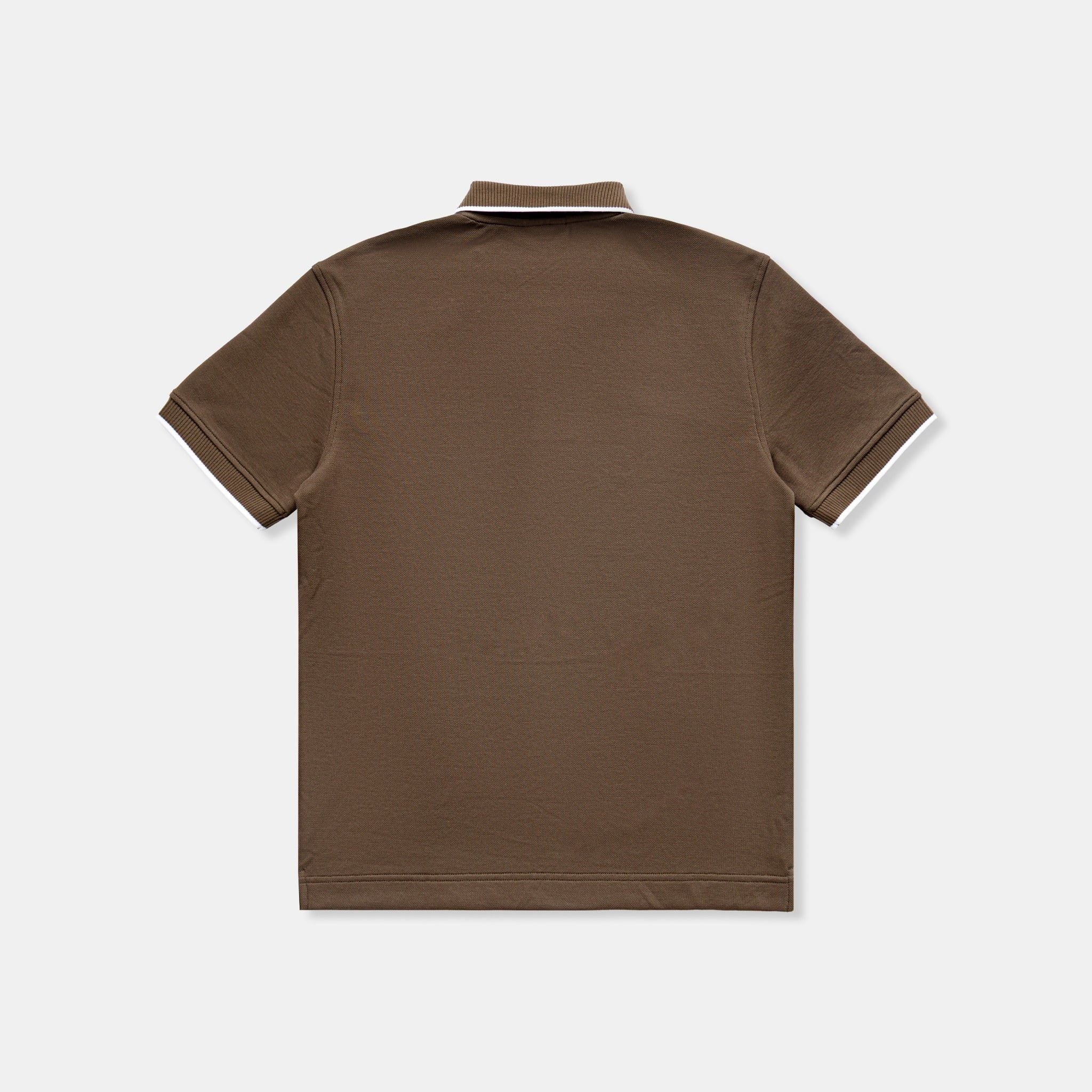  SIGNATURE BASIC POLO SHIRT - BROWN 