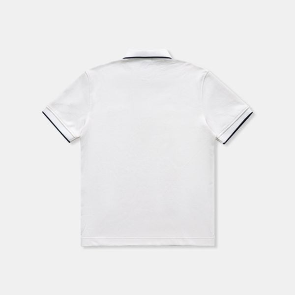  SIGNATURE STRIPED POLO SHIRT - WHITE 