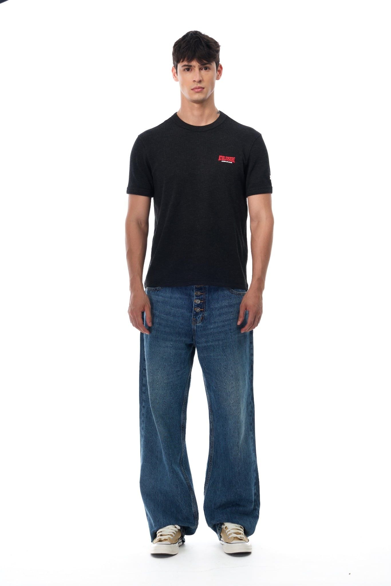  ATHLEISURE 03 SLIMFIT TSHIRT - BLACK 