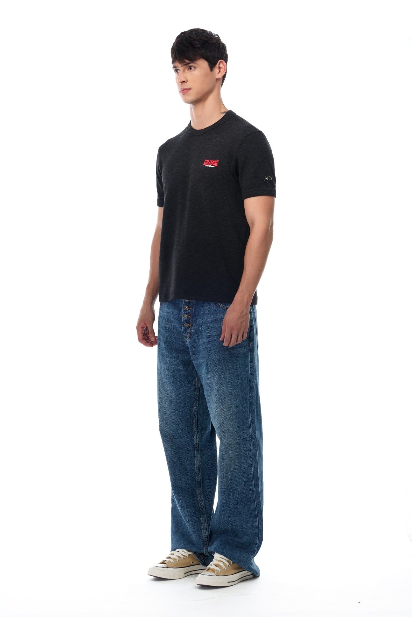  ATHLEISURE 03 SLIMFIT TSHIRT - BLACK 