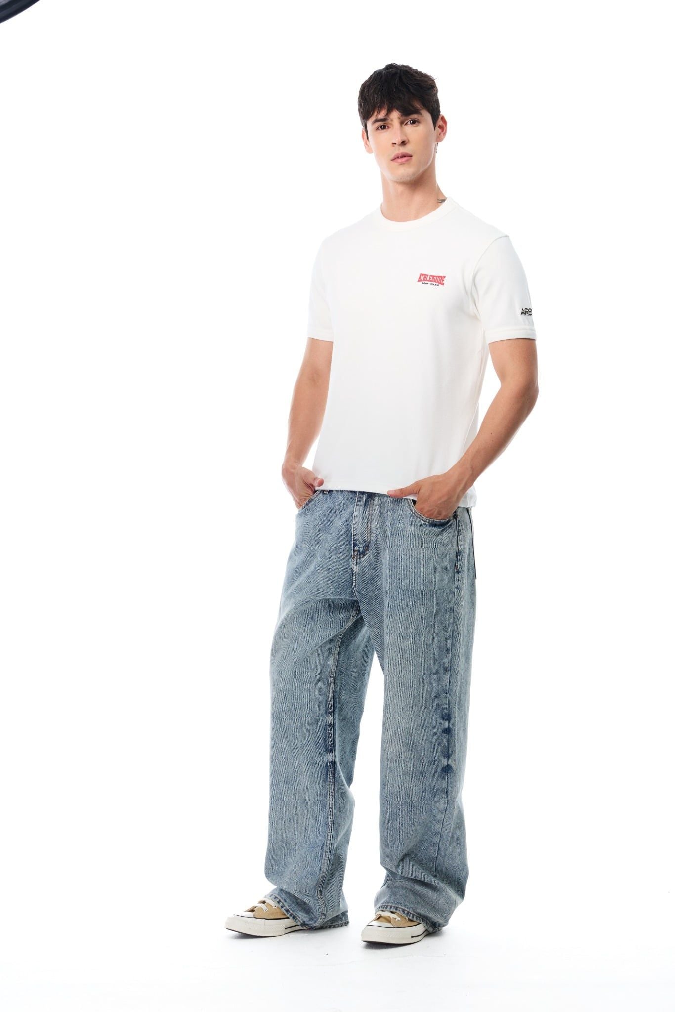  ATHLEISURE 03 SLIMFIT TSHIRT - WHITE 
