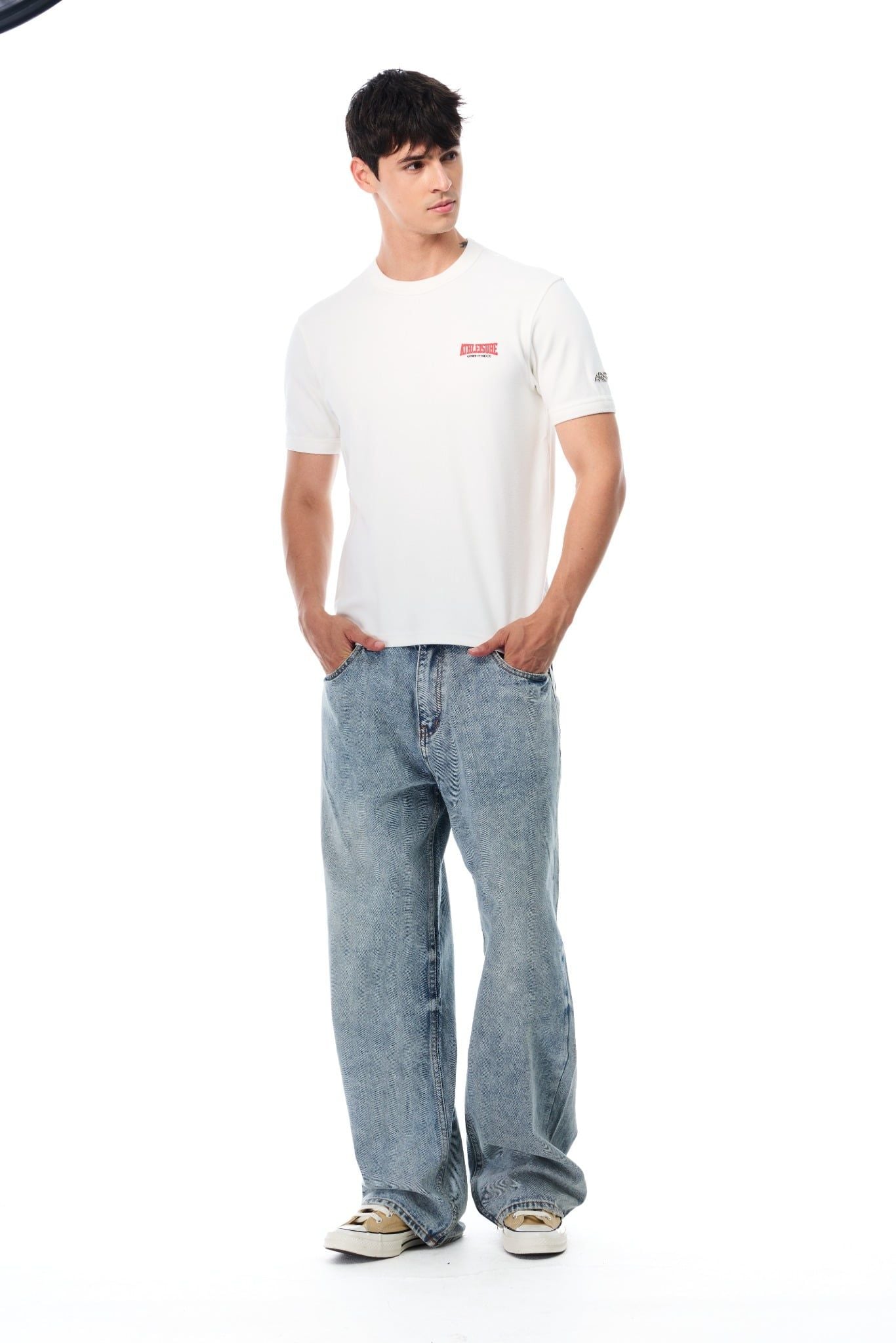  ATHLEISURE 03 SLIMFIT TSHIRT - WHITE 