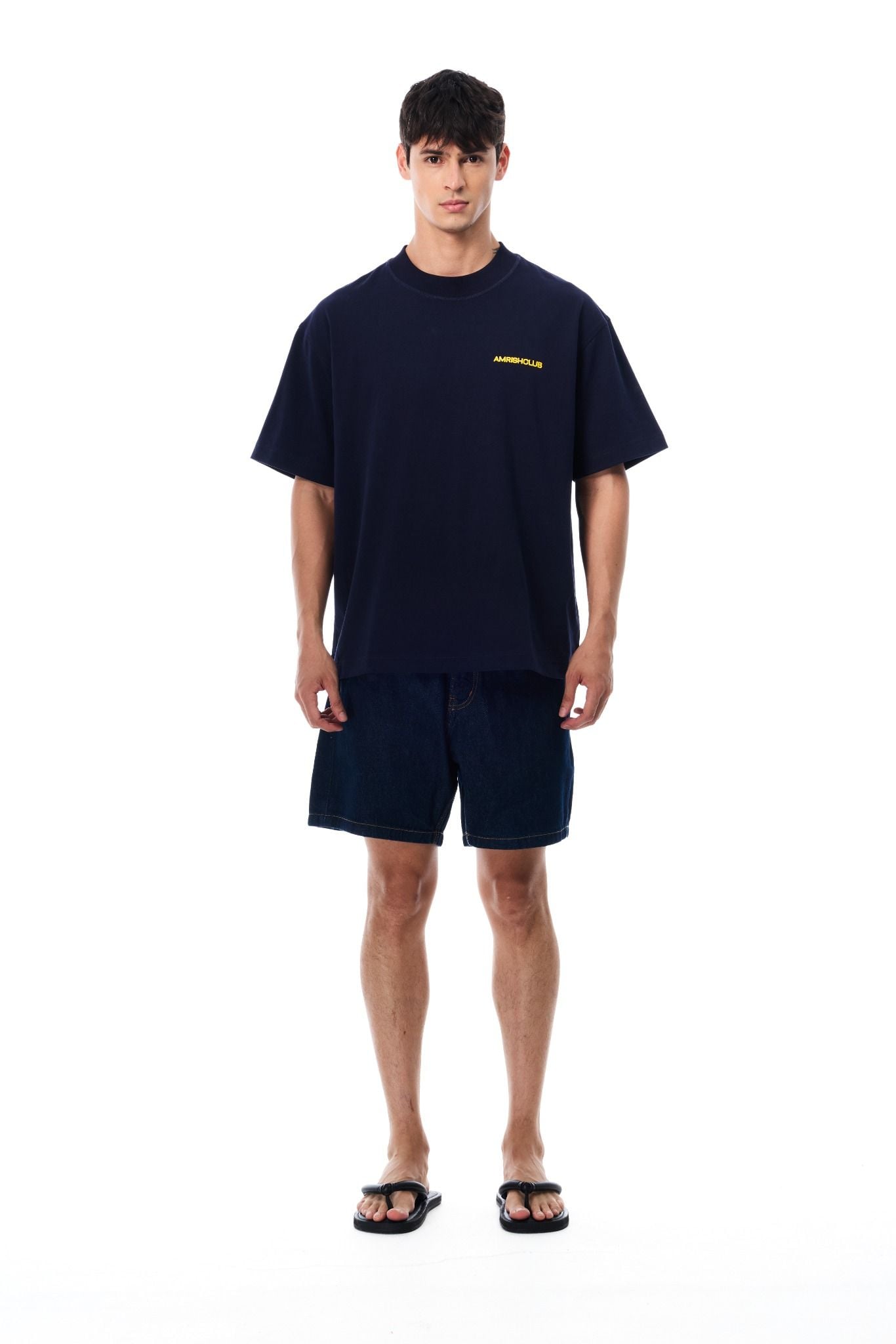  AMRISH BLANK OVERSIZE TSHIRT - NAVY 