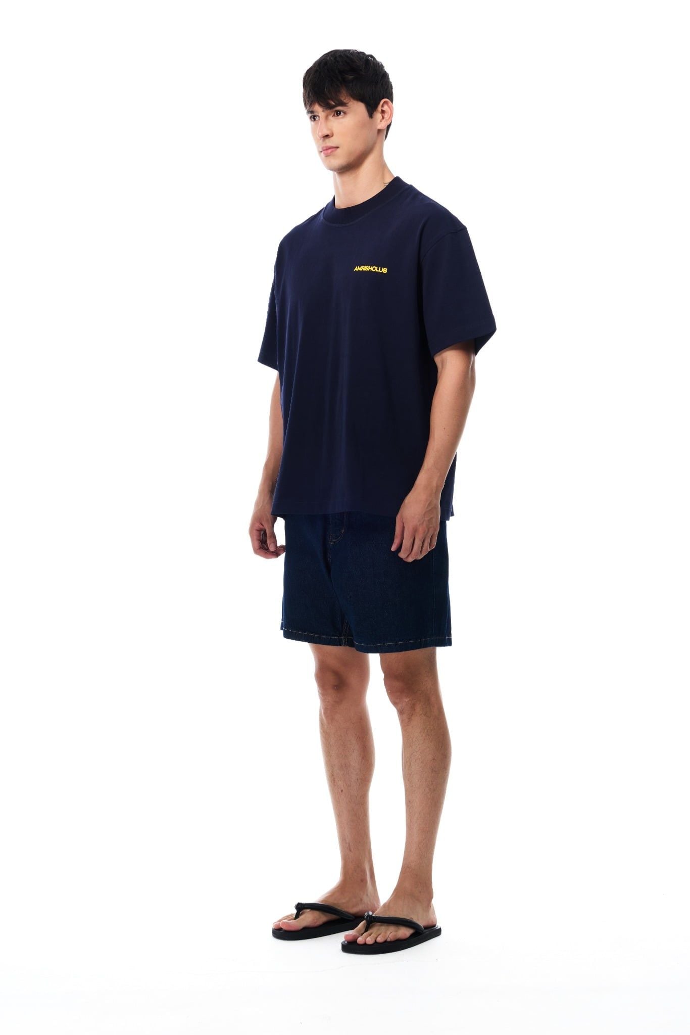  AMRISH BLANK OVERSIZE TSHIRT - NAVY 