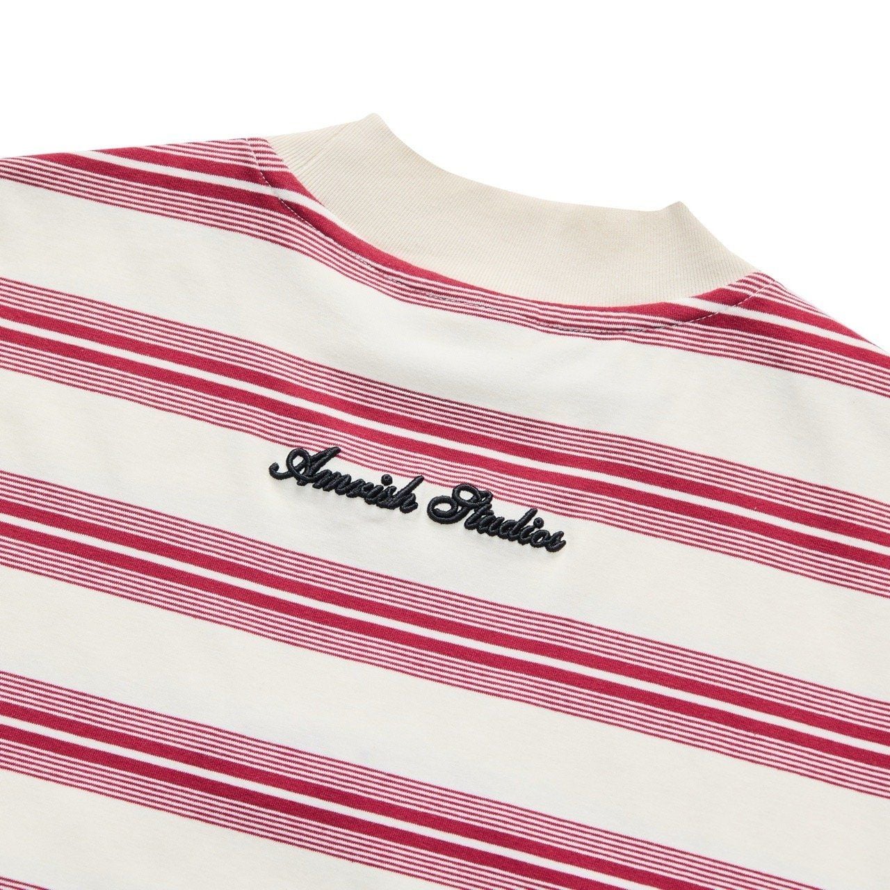  BASIC STRIPED TSHIRT - RED 